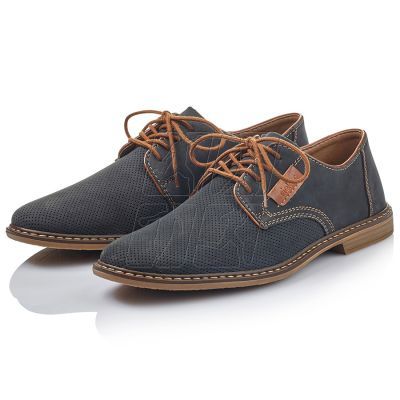 6. Comfortable leather shoes Rieker M RKR576 navy blue