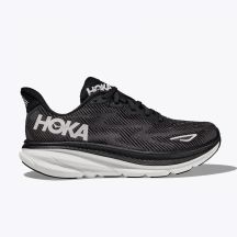 HOKA Clifton 9 Women's Running Shoes Black/White (1127896-BWHT)