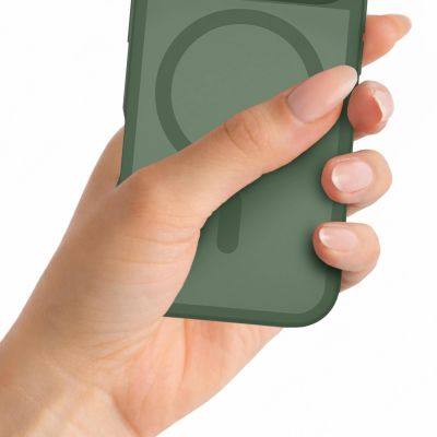 7. 3mk Misty MagCase for Samsung Galaxy S26 FE - green