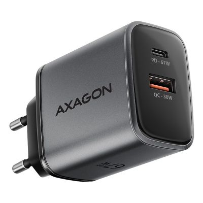 Axagon ACU-PQ67 charger for mobile devices Universal Black, Gray Alternating current Fast charging Internal