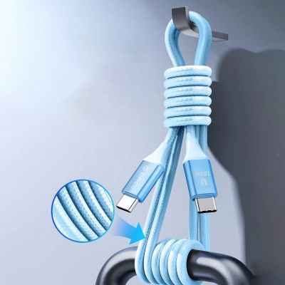 4. Orico CDX 100W 5A Power Delivery USB-C - USB-C cable 1m - blue