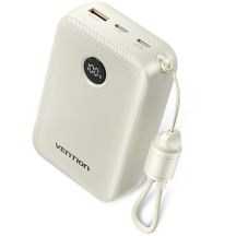 Vention 20000mAh Power Bank, 2 x USB-C, 1 x USB-A, with Display, 22.5W, Beige