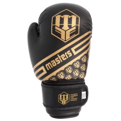 2. RPU-20 MASTERS Boxing Gloves 4 oz Black and Gold