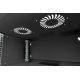 6. 19" 4U wall-mounted network cabinet, SOHO 241 x 540 x 400 mm, glass door, black, unassembled, 60 kg