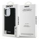 8. DKNY Plain Silver Logo MagSafe iPhone 16 Pro Case - Black