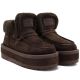 8. Waterproof women's snow boots with platform, brown Big Star UU274214