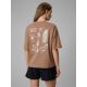 2. Women's regular printed T-shirt 4F 4FRSS26TTSHF3704-83S