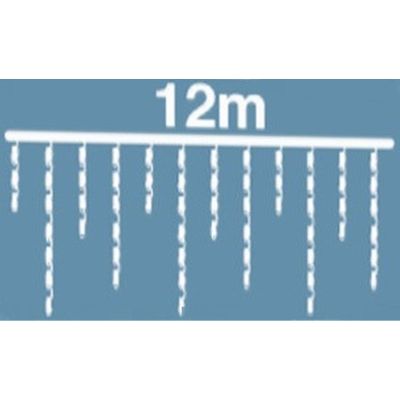 11. CHRISTMAS TREE LIGHTS OUTDOOR LIGHT CURTAIN 360 LED CONTROLLER TIMER WARM WHITE TRANSPARENT CABLE