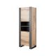 WOOD shelving unit 65x40x170 Wotan oak + anthracite