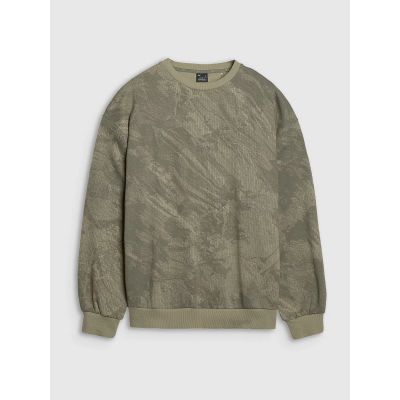 6. Men's sweatshirt without zipper, without hood, 4F 4FWSS25TSWSM1582-44A