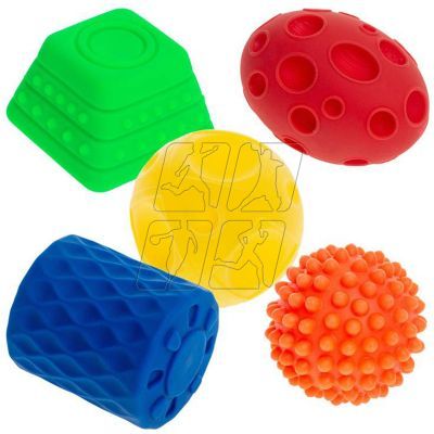 2. Sensory balls, shapes 5 pcs. AM Tullo 421