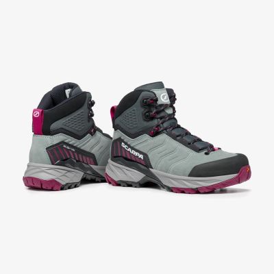 6. Scarpa Rush TRK GTX women's trekking shoes - raspberry/conifer size: 37