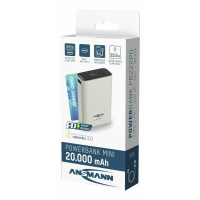 12. Ansmann PB222PD Lithium Polymer (LiPo) 20000 mAh White