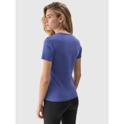3. Women's plain organic cotton T-shirt 4F