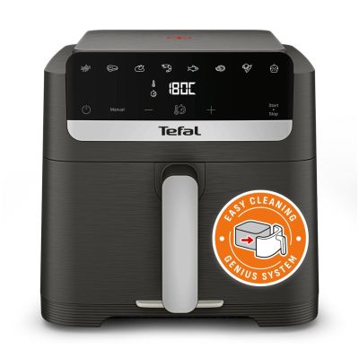2. Tefal Easy Fry Mega Compact EY866HE1 fryer Single 7.5 l Standalone Hot Air Fryer Black, Silver