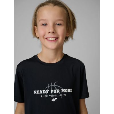 5. Boy's quick-drying sports T-shirt 4F 4FJRSS26TFTSM2390-20S