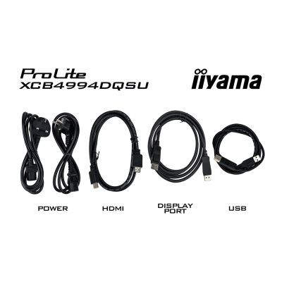 12. iiyama ProLite XCB4994DQSU-B1 computer monitor 124.5 cm (49") 5120 x 1440 px Dual QHD LCD Black