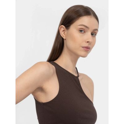 2. Women's asymmetrical one-shoulder crop top 4F