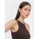 2. Women's asymmetrical one-shoulder crop top 4F