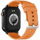 8. Gravity GT15-2 Smartwatch Orange Silicone Strap + Black Bracelet