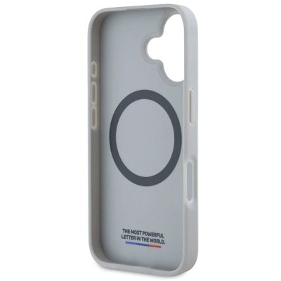 7. BMW M Carbon Tricolor Line MagSafe iPhone 16 Case - Gray