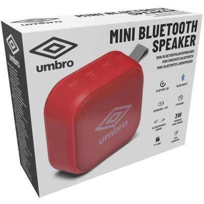 10. UMBRO 3W PORTABLE WIRELESS SPEAKER RED