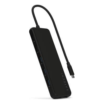 5. Satechi 13-in-1 USB-C Triple Display Multiport Adapter - USB-C adapter (1x Ethernet 1 Gbps, 3x USB-A 5 Gbps, 1x USB-A 10 Gbps, 2x USB-A 480 Mbps, 2x USB-C 10 Gbps 85W PD, 2x HDMI 2.0 4K@60Hz, DP 1.4 8K@60Hz, 3.5 mm Audio in/out) (black)