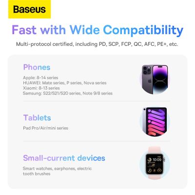 18. Baseus Comet Series powerbank with display 10000mAh 22.5W - white + USB-A - USB-C cable