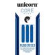 3. Darts steel tip Unicorn Core Plus - Blue Rubberised Brass 21g: 8650 | 23g: 8651 | 25g: 8652