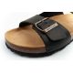 6. Bio Bio men's slippers, profiled flip-flops, natural leather, black