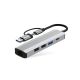 2. Tech-Protect HB03 HUB Adapter 5in1 USB-C + USB2.0 + USB3.0 + RJ45 - gray