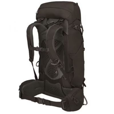 7. OSPREY Kestrel 48 trekking backpack, black, S/M