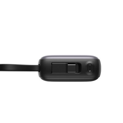 6. Joyroom JR-PBF27 10000mAh 22.5W Powerbank with Built-in USB-C and Lightning Cables - Black
