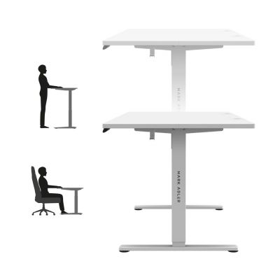 6. MA-Leader 7.6 White Electric Desk