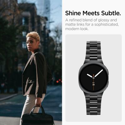 6. Spigen Modern Fit Band 316L Bracelet for Samsung Galaxy Watch 40/44/46 mm - Black