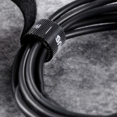 12. Baseus Rainbow Circle hook and loop Straps - Velcro tape Velcro cable organizer 3m gray (ACMGT-F0G)