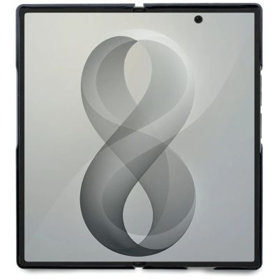 6. Guess Magnetic Ring Stand Grained Classic Logo MagSafe case for Samsung Galaxy Z Fold 8 Ultra - beige