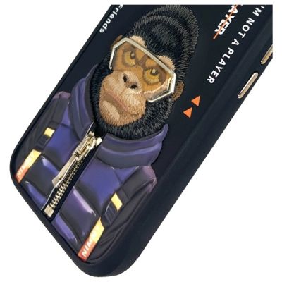 7. Nimmy Cool&Cute 2.0 Monkey case for iPhone 16 - black