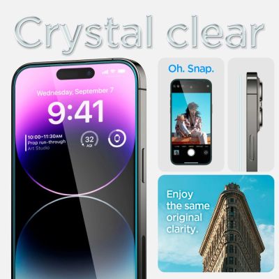 13. Spigen Glas.tR EZ Fit Tempered Glass for iPhone 14 Pro Max - 2 pcs.