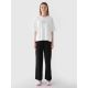 6. Women's oversize printed T-shirt 4F 4FRAW24TTSHF2582-10S