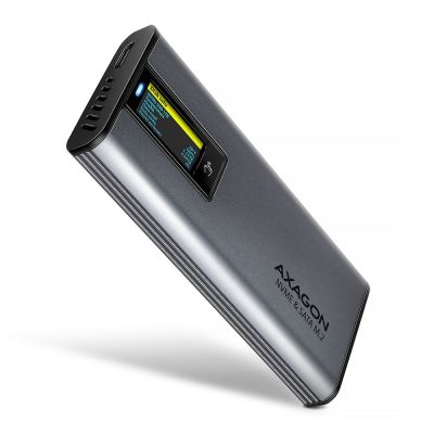 2. Axagon EEM2-SD2 Hard Drive Enclosure SSD Case Gray M.2