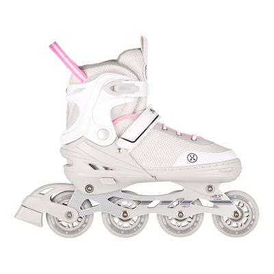 7. NH18188A 2-in-1 GREY-PINK SIZE M (34–38) INLINE SKATES WITH REPLACEABLE HOCKEY BLADE