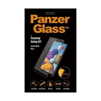 3. PanzerGlass E2E Regular tempered glass for Samsung Galaxy A21 - with black frame