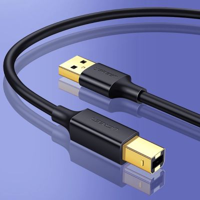 4. Ugreen USB Type B printer cable (male) - USB 2.0 (male) 480 Mbps 2 m black (US135 20847)