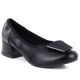 Comfortable black women's block heel pumps M.Daszyński SA279-1 3