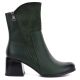 2. Women's green block heel ankle boots M.Daszyński SA269-1