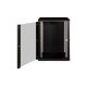 37. Unique 19" 16U wall-mounted network cabinet, 600x600, glass door, black, undivided, assembled, 100kg