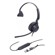 Yealink UH42 Mono UC USB-C/A Headset Wired Headband Calls/Music USB Type-C / USB Type-A Black