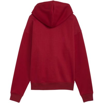 3. Women's Puma ESS Script Comfort Hoodie red 694136 23