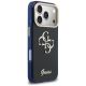 4. Guess IML 4G Script Metal case for iPhone 17 Pro Max - blue